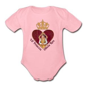 Organic Baby Lil' Princess Bodysuit - light pink